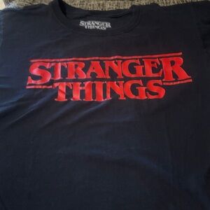 Stranger Things Black and Red T-Shirt